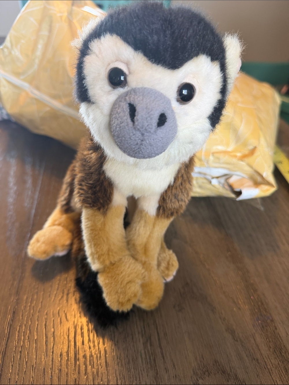 SOS Plush Monkey Save Our Space SOS Squirrel Monkey 16" long